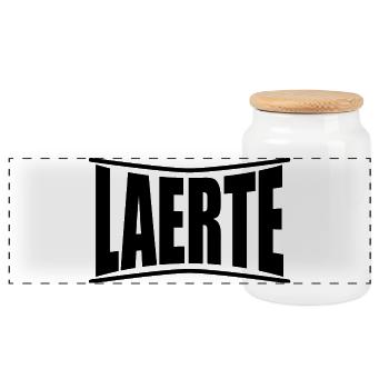 nom du t-shirt Laerte idée cadeau t-shirt - Boîte à biscuits avec couvercle en bois - blanc - Devant