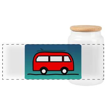 PAPA. OPA. VATERTAG. GELIEBTE. MEISTER. LEHRER - Panorama Keksdose mit Holzdeckel - Weiß - Vorne