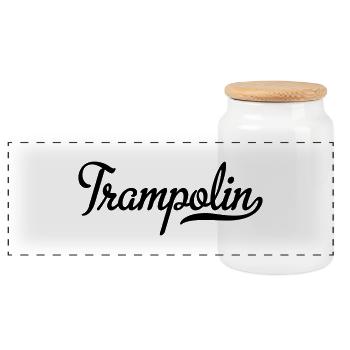 2541614 115202199 Trampolin - Panorama Keksdose mit Holzdeckel - Weiß - Vorne