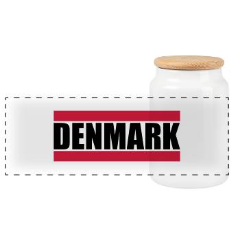 Denmark Design - Boîte à biscuits avec couvercle en bois - blanc - Devant