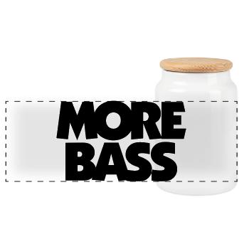 Plus de bassistes bassistes - Boîte à biscuits avec couvercle en bois - blanc - Devant
