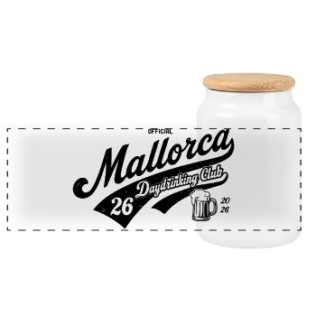 Club de bûre de jour Malle 2026 2026 - Boîte à biscuits avec couvercle en bois - blanc - Devant