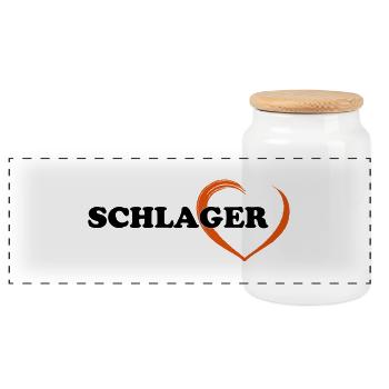 SCHLAGER - Panorama Keksdose mit Holzdeckel - Weiß - Vorne