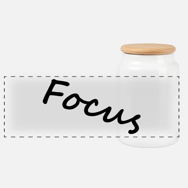 Focus - Panorama Keksdose mit Holzdeckel - Weiß