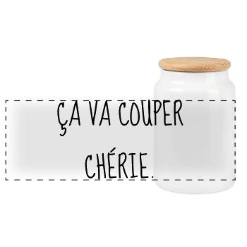 Cinéma / Citation / Série télé / Geek - Boîte à biscuits avec couvercle en bois - blanc - Devant