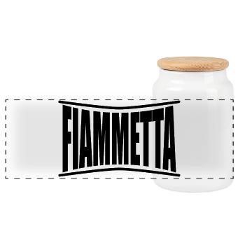 t-shirt Fiammetta t-shirt gift idea - Panoramic Cookie Jar with Wooden Lid - white - Front