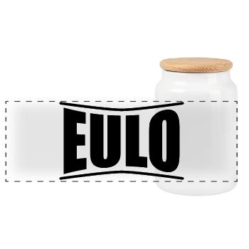 t-shirt Eulo t-shirt gift idea - Panoramic Cookie Jar with Wooden Lid - white - Front