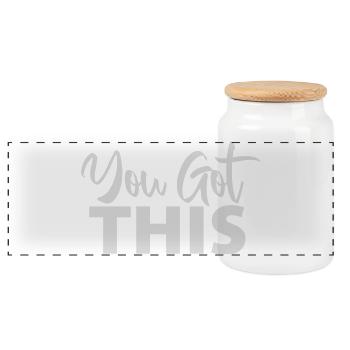 You Got This Motivierend Inspirierend Spruch Zitat - Panorama Keksdose mit Holzdeckel - Weiß - Vorne