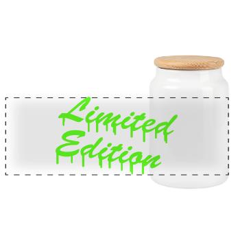 Limited Edition - Panorama Keksdose mit Holzdeckel - Weiß - Vorne