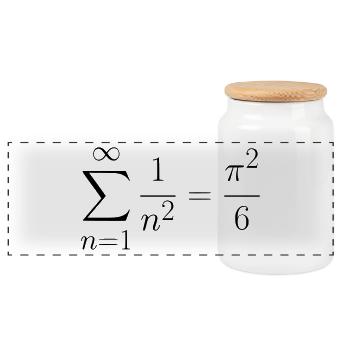 L’idée de cadeau de problème de Bâle - Boîte à biscuits avec couvercle en bois - blanc - Devant