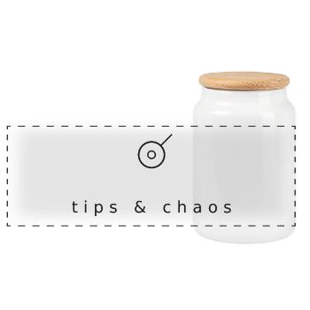 Pourboires et chaos - barman minimaliste - Boîte à biscuits avec couvercle en bois - blanc - Devant