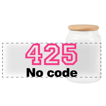 Error 425 | Fehler | Errormessage - Panoramic Cookie Jar with Wooden Lid - white - Front