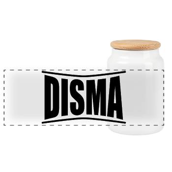 Idée cadeau t-shirt Disma - Boîte à biscuits avec couvercle en bois - blanc - Devant