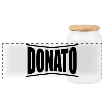 t-shirt Donato t-shirt idée cadeau - Boîte à biscuits avec couvercle en bois - blanc - Devant