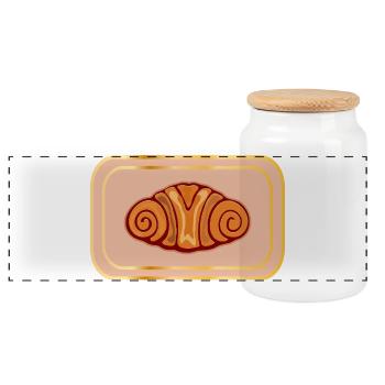 FRANZBRÖTCHEN HAMBURGERIN DE HAMBOURG - Boîte à biscuits avec couvercle en bois - blanc - Devant