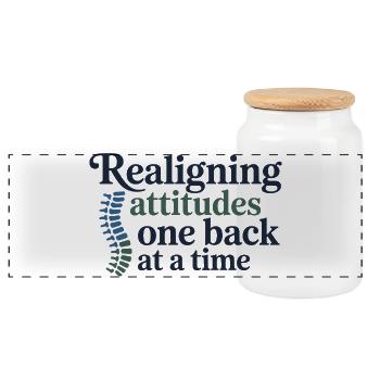 Chiropractor Spines Are My Specialty Professional  - Panoramic Cookie Jar with Wooden Lid - white - Front