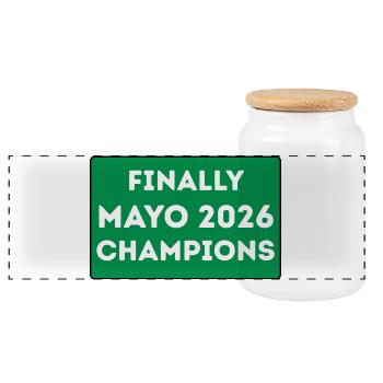Champions Mayo 2026 - Boîte à biscuits avec couvercle en bois - blanc - Devant