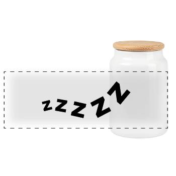 zzzzzz__f1 - Panorama Keksdose mit Holzdeckel - Weiß - Vorne