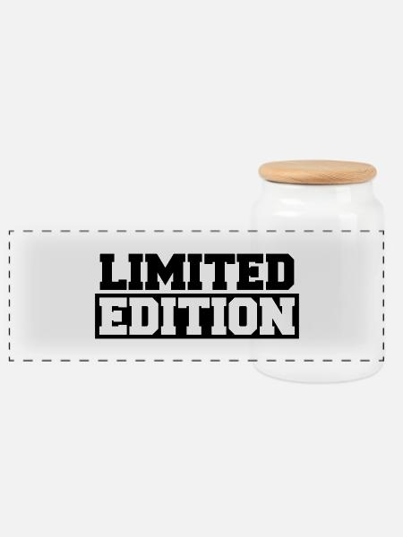 Limited Edition - Panorama Keksdose mit Holzdeckel - Weiß