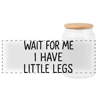 Funny Saying Humor Meme Funny Gift Idea - Panoramic Cookie Jar with Wooden Lid - white - Front