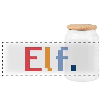 Cadeau rétro de lutin pour le 11e anniversaire - Boîte à biscuits avec couvercle en bois - blanc - Devant