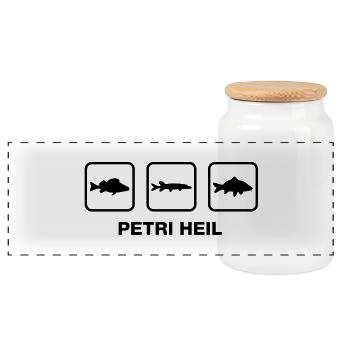petri_heil_3___f1 - Panorama Keksdose mit Holzdeckel - Weiß - Vorne