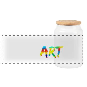 Really SmART 02 - Panorama Keksdose mit Holzdeckel - Weiß - Vorne