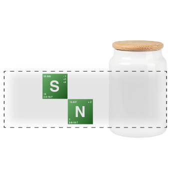 Send Nudes - Boîte à biscuits avec couvercle en bois - blanc - Devant