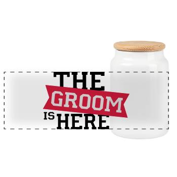 6061912 120134521 groom - Panorama Keksdose mit Holzdeckel - Weiß - Vorne