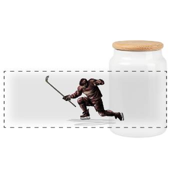 goal - Boîte à biscuits avec couvercle en bois - blanc - Devant