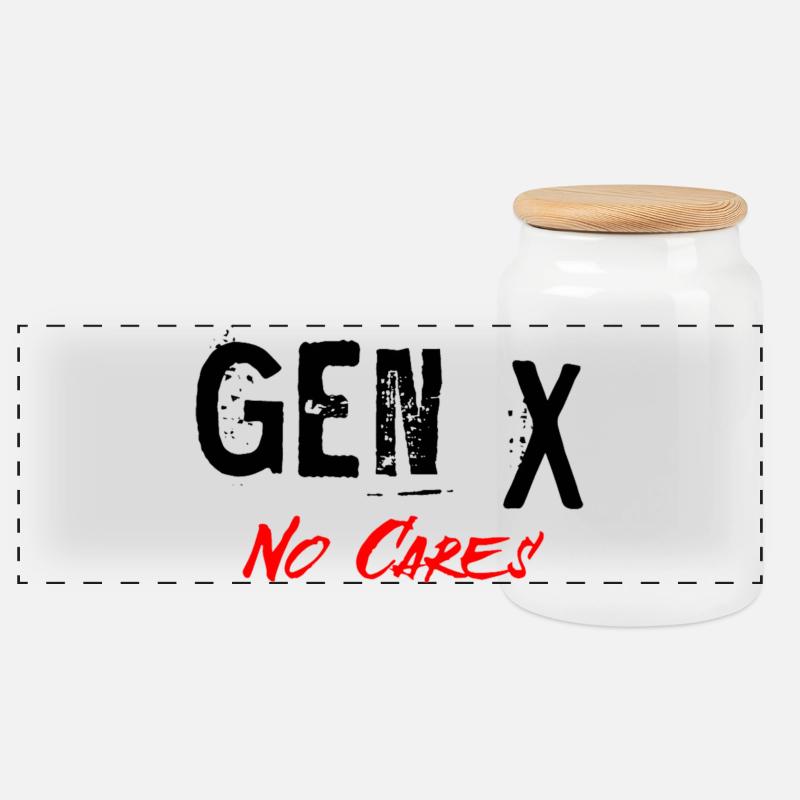 Gen X - Panorama Keksdose mit Holzdeckel - Weiß