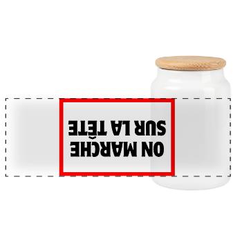 agriculteur, agriculture, fermier, paysan - Boîte à biscuits avec couvercle en bois - blanc - Devant