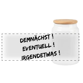 Demnaechst - Panorama Keksdose mit Holzdeckel - Weiß - Vorne