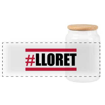 lloret design - Panorama Keksdose mit Holzdeckel - Weiß - Vorne