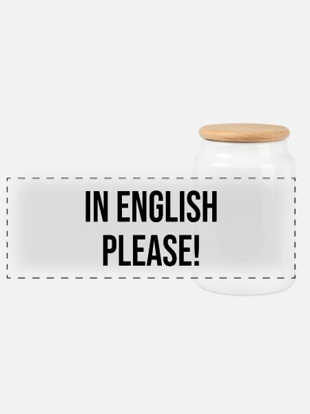 in english please - Panorama Keksdose mit Holzdeckel - Weiß