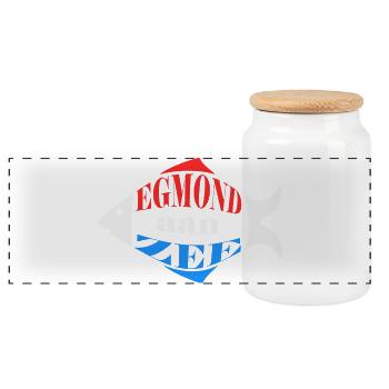 Egmond aan zee - Boîte à biscuits avec couvercle en bois - blanc - Devant