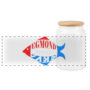 Egmond aan zee - Boîte à biscuits avec couvercle en bois - blanc - Devant