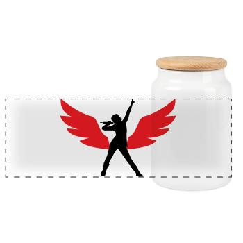 Top meilleure chanteuse stylée  - Boîte à biscuits avec couvercle en bois - blanc - Devant