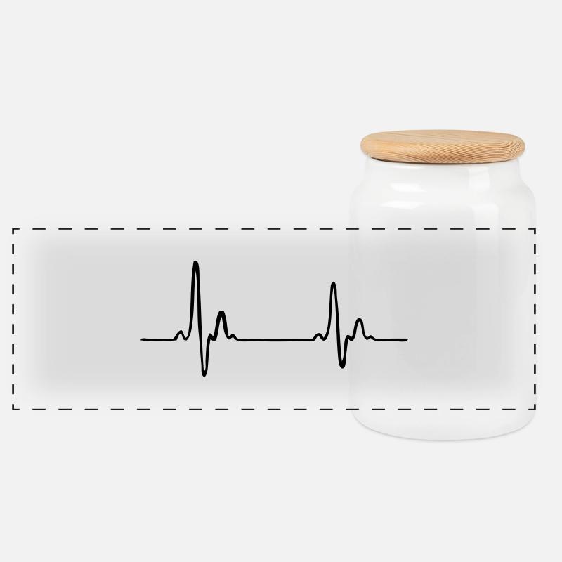 ekg profession - Panorama Keksdose mit Holzdeckel - Weiß