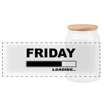 Friday loading… 1c - Panorama Keksdose mit Holzdeckel - Weiß - Vorne