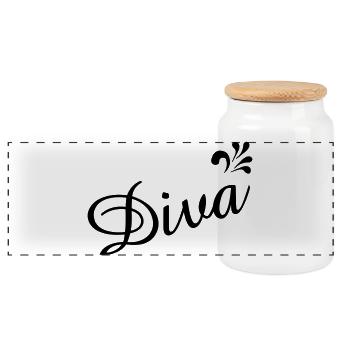 Diva aus Hessen - Schöne Motive rund um Hessen - Panorama Keksdose mit Holzdeckel - Weiß - Vorne