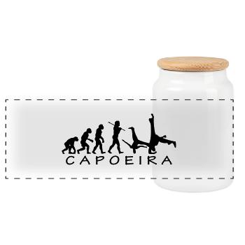 Capoeira Evolution - Panorama Keksdose mit Holzdeckel - Weiß - Vorne