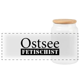 Ostsee Fetischist - Panorama Keksdose mit Holzdeckel - Weiß - Vorne
