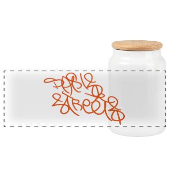 T-shirt le plus cool de Paris - Boîte à biscuits avec couvercle en bois - blanc - Devant