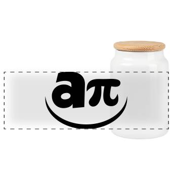 La formule du bonheur - Boîte à biscuits avec couvercle en bois - blanc - Devant