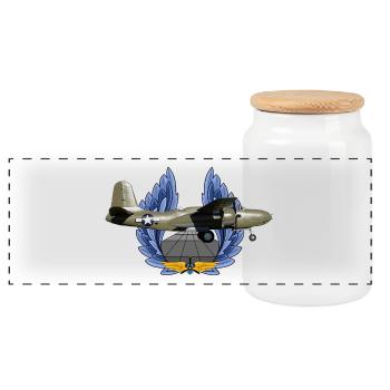 A-20 Havoc - Boîte à biscuits avec couvercle en bois - blanc - Devant