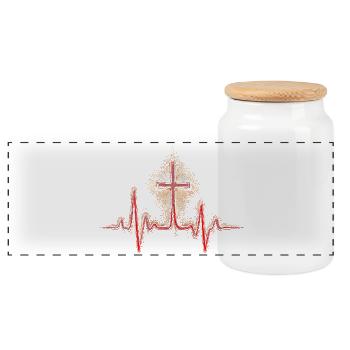 Aumônier, clerc, pasteur - Boîte à biscuits avec couvercle en bois - blanc - Devant