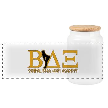 original beta - Boîte à biscuits avec couvercle en bois - blanc - Devant