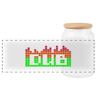 Neues Erinnerungen & T-Shirts Dub - Panorama Keksdose mit Holzdeckel - Weiß - Vorne