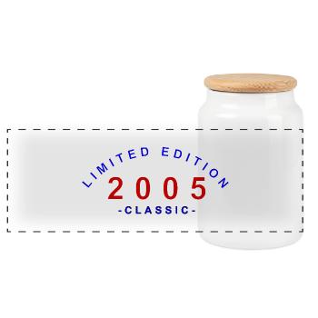 2005 Limited Edition Classic - Panorama Keksdose mit Holzdeckel - Weiß - Vorne